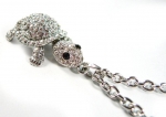 Kette mit Anh�nger - Glitzerschildkr�te