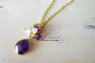 Preview: Kette *Amethyst Bezel* Gold