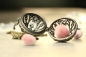 Preview: Retro Medaillon Weidekätzchen Kette Rosenquarz Geschenkidee Frauen Prayerbox