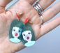 Preview: Ohrringe KaugummiBlase Mädchen fröhliche Bubblegum Ohrhänger als verspieltes Geschenk für sie