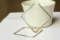 Preview: Ohrringe Creolen Rhombus aus Edelstahl als moderne geometrische Statement Ohrringe und perfektes Geschenk für die Freundin