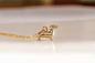 Preview: Kette Dackel Hund Gold / Geschenk für Sie / besonderes Geschenk / Dachshund Schmuck / moderne Kette / HundeSchmuck / Tier Kette / Haustier