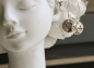 Preview: Sterlingsilber Ohrringe Pusteblume per Hand gestempelte Pusteblume Ohrhänger als florales Geschenk für sie ein minimalistischer Ohrschmuck