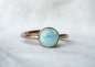 Preview: Ring Larimar rosegold SterlingSilber Edelsteinring Geburtsstein Schütze