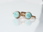 Preview: Ring Larimar rosegold SterlingSilber Edelsteinring Geburtsstein Schütze