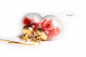 Preview: Echte Blüten Ohrringe - Rote Blumen in Glaskugel mit Sterling Silber vergoldete Ohrhänger / Natur am Ohr / Geschenk für Sie / Terrarium