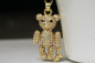 Preview: Bär Halskette vergoldet Zirkonia Mutter Kind Teddy Baby Geschenk für Frauen