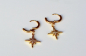Preview: Stern Ohrringe - Creole Polarstern / Geschenk für Sie / minimalistische Ohrringe / Moderne Kreolen / Wanderlust / Astrologie schmuck