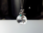 Preview: Kette - Fee mit ihrer Schneekugel nachtleuchtend