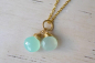 Preview: Kette *Aqua Chalcedon* Gold