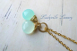 Preview: Kette *Aqua Chalcedon* Gold