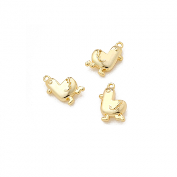 Halskette Huhn Geburtsstein Initial Gravur