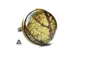 Großer Ring - Blatt - Nature is my best Friend