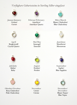 Personalisierbare Kette Geburtsstein Ladyville
