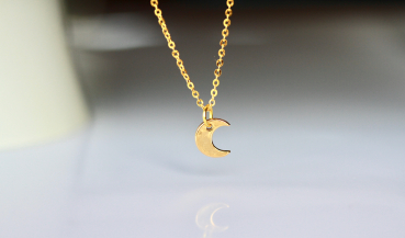 Kette Kreuz oder Mond / Kette Kreuz / Kette Mond /Geschenk für Sie / Geburtstag Schmuck / Kommunion Kette / Konfirmation Kette / Taufe Kette