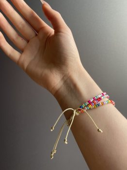 Freundschaftsarmband Perlenarmband Makramee Armband bunt Festival Schmuck fröhliches Geschenk für sie Frauen Schwester Mutter
