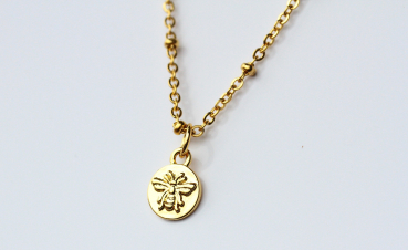 Kette Biene / Layering Kette / Lagen Kette /Geschenk für Sie / Geburtstag Schmuck / Lagenschmuck / Kette Gold Biene / Geschenk Freundin