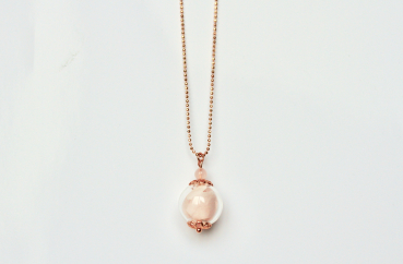 Blüten Kette Rosenquarz Ladyville