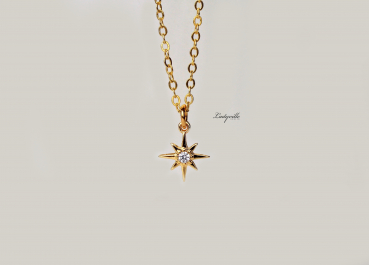 Stern Kette Gold - Polarstern Ladyville