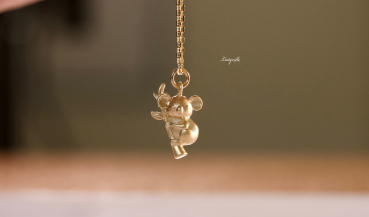 Kette Koala Gold / Geschenk für Sie / besonderes Geschenk / Australien Schmuck / moderne Kette / Tier Kette / minimalistischer Schmuck