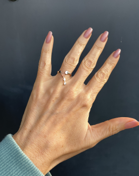 Edelstahl Himmelskörper Ring als Morning Star Statementring und himmlisches Geschenk für sie mit Planetenkonstellation und Kupfer Stern