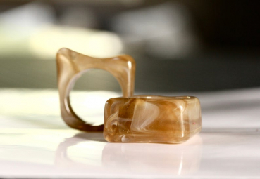 Block Ring Resin / Gießharz Ring / Geschenk für Sie / Statement Ring / verspielter Schmuck / Kunststoff ring / bunter Schmuck / Acryl Ring