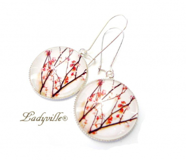 Große Ohrringe - Lotusblüte