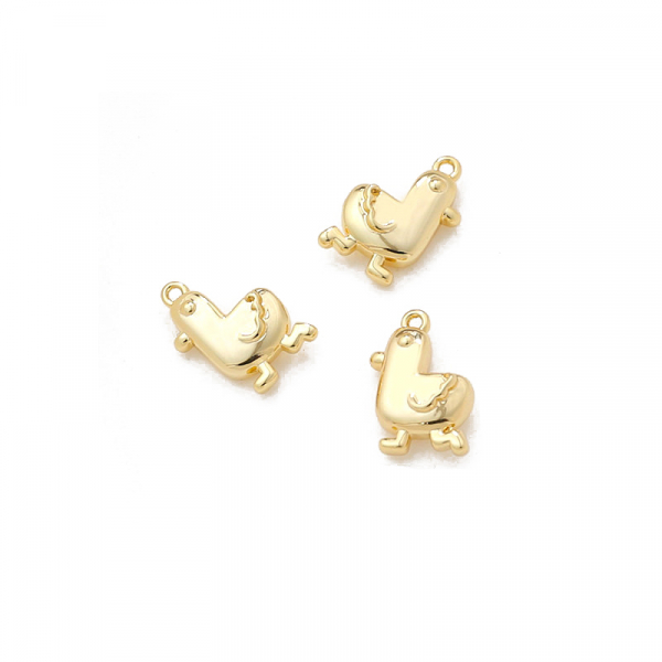 Halskette Huhn Geburtsstein Initial Gravur