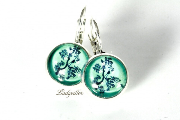 Ohrringe - Vogel im Zauberwald