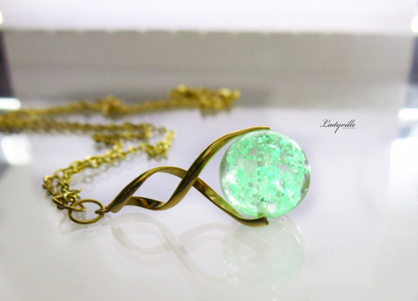 Phosphoreszierende Kette Nachtleuchtend gold