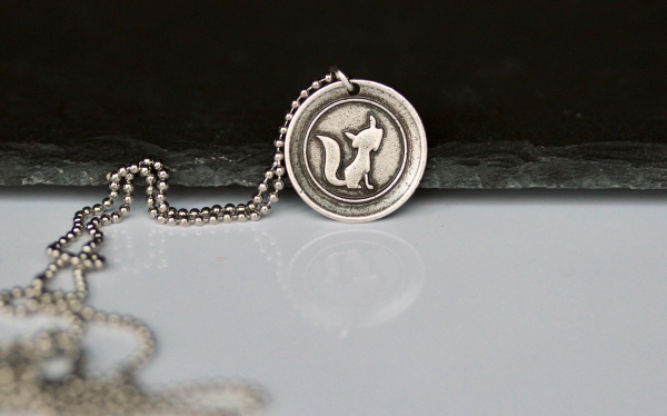 Fuchs Kette - Fuchs / Krafttier Geschenk / Besonderer Schmuck / Tier Schmuck / Prüfung Geschenk / Schulabschluss Geschenk