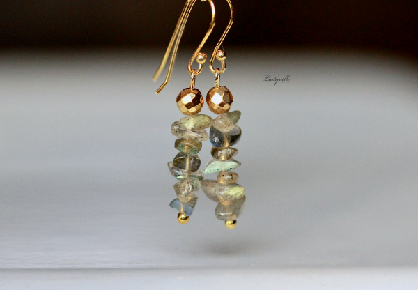 Labradorit Ohrringe Geburtsstein / Himmlische Ohrringe / Edelstein Schmuck / Geschenk für Sie / Origineller Schmuck / Labradorit Schmuck