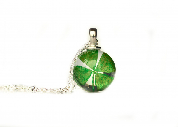 Kette vierblättriges Kleeblatt als Glücksbringer Ladyville