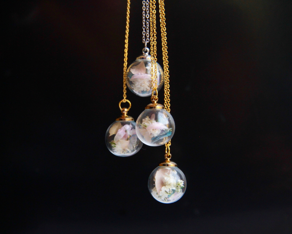 Schmuckset Ladyville echte Blüten Hochzeitsschmuck