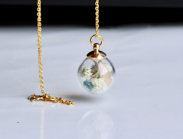 Schmuckset Ladyville echte Blüten Hochzeitsschmuck