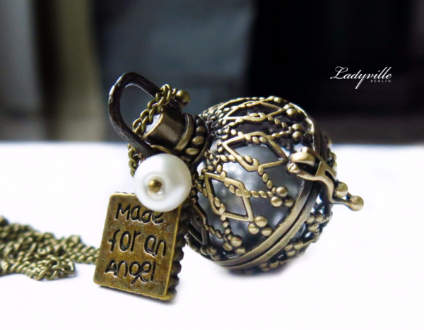 Klangkugel Kette Glücksbringer - Schutzengel / made for an angel / Geschenk für Sie / Geschenk für Schwester / Talisman / Glückskette