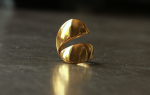 Wrap Wickelring Spiral als massiver Statement Ring aus vergoldetem Edelstahl als perfektes Geschenk für die Frau
