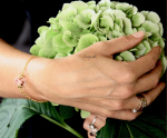 Armband mit echten Blumen - Ginster